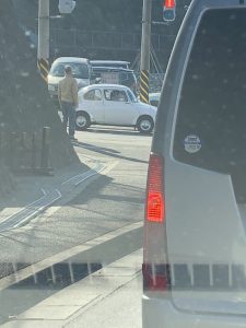 遠くにてんとう虫