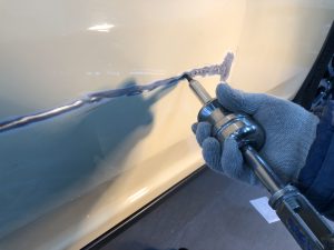 ハスラーのドア修理