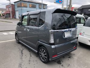 Ｎ-ＢＯＸのリアフェンダー修理