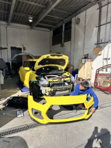 スイフトスポーツのバンパー交換