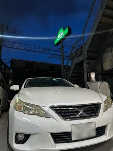 マークXのドア修理