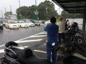 珍しく外出