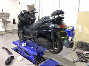 マジェスティの車検整備