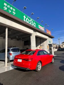 アウディA4のキズ修理