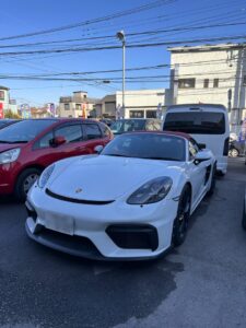 ポルシェ７１８スパイダーの修理