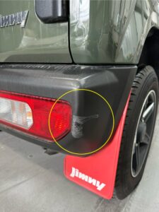 ジムニーのバンパー修理