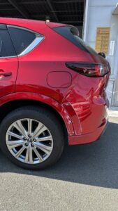 カラーコード46V CX5のリアフェンダー リアバンパー修理