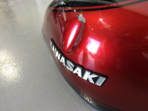 バイクのタンク修理