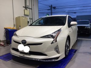 初入庫のプリウス